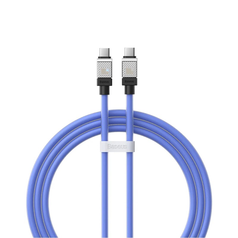Baseus Cable CoolPlay Series Type-C to Type-C 5A 100W 1m, Blue