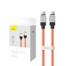 Baseus Cable CoolPlay Series Type-C to Type-C 5A 100W 1m, Orange (Damaged Boxes)