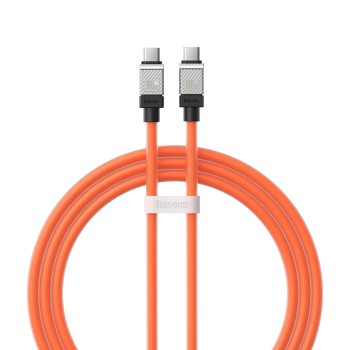 Baseus Cable CoolPlay Series Type-C to Type-C 5A 100W 1m, Orange