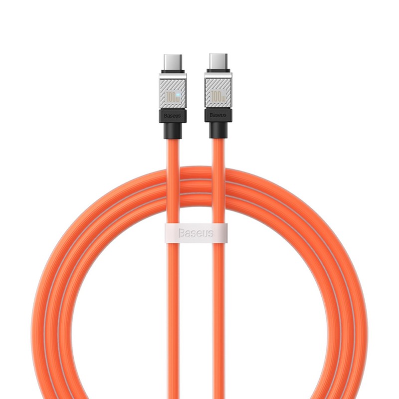 Baseus Cable CoolPlay Series Type-C to Type-C 5A 100W 1m, Orange