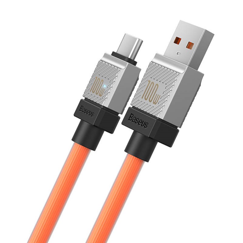 Baseus Cable CoolPlay Series USB-A to Type-C 5A 100W 1m, Orange