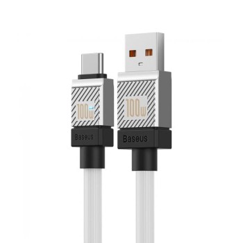 Baseus Cable CoolPlay Series USB-A to Type-C 5A 100W 2m, White