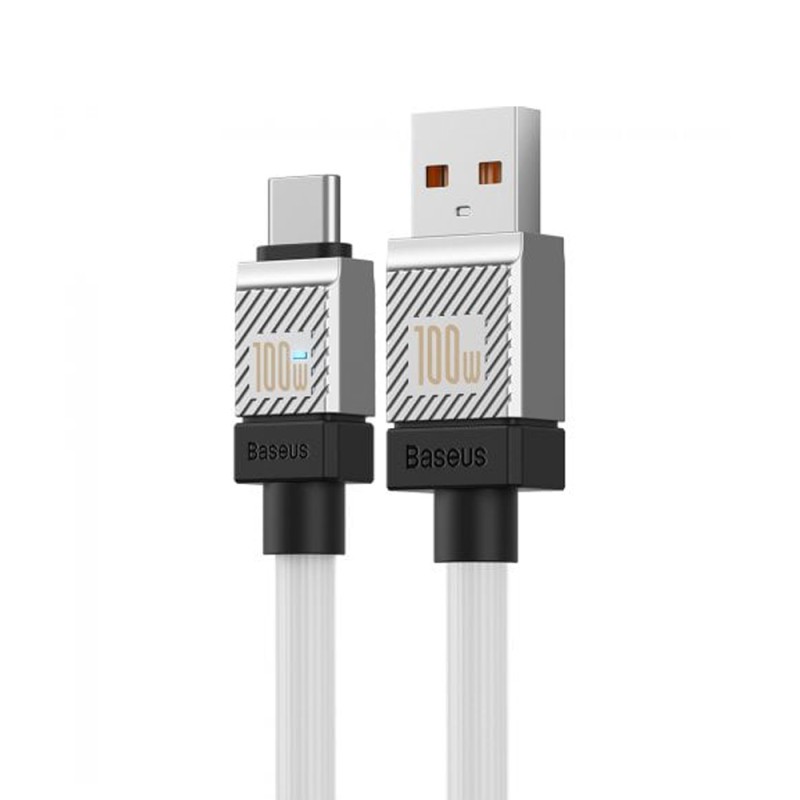 Baseus Cable CoolPlay Series USB-A to Type-C 5A 100W 2m, White