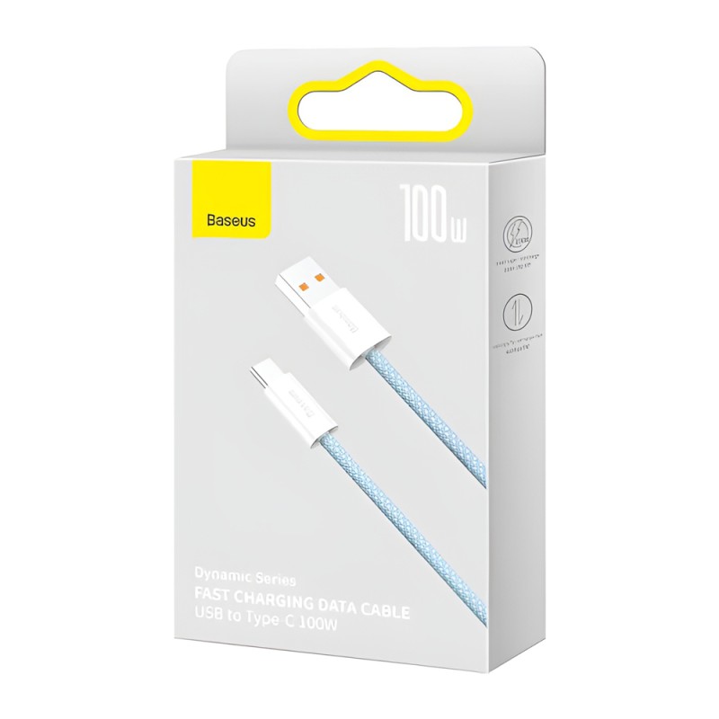 Baseus Cable USB-A to Type-C 100W 1m Dynamic Series, Blue