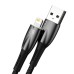 Baseus Cable USB to Lightning Horizontal 2,4A 1m, Black