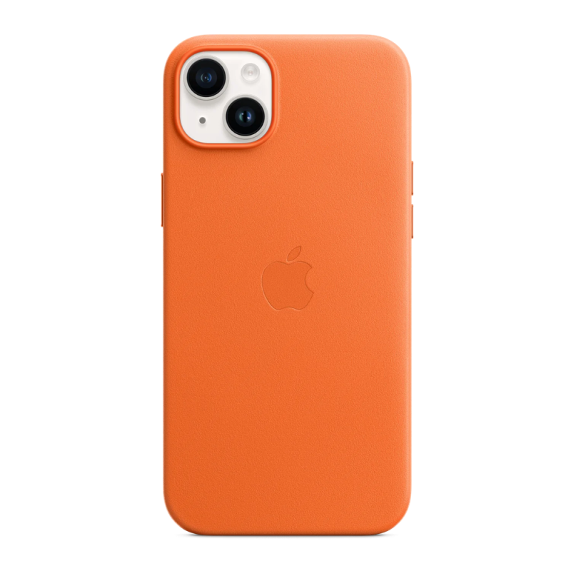 Case Original Leather with MagSafe for iPhone 15 Plus/14 Plus, Orange