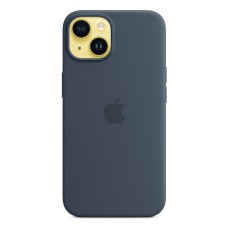 Case Original Silicone with MagSafe for iPhone 14, Storm Blue