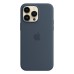 Case Original Silicone with MagSafe for iPhone 14 Pro Max, Storm Blue  