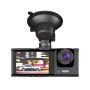 WOO Car Dash Cam+Rear Camera 1080P DVR-F80, Black