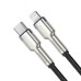Baseus Cable Type-C to Lightning Metal Cafule Series PD 20W 1m, Black
