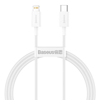 Baseus Cable Type-C to Lightning Superior Series Fast Charging PD 20W 1.5m, White