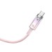 Baseus Cable Explorer Smart Temperature USB-A to Type-C 5A 100W 2m,  Pink