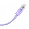 Baseus Cable Explorer Smart Temperature USB-A to Type-C 5A 100W 2m, Purple