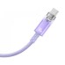 Baseus Cable Explorer Smart Temperature USB-A to Type-C 5A 100W 2m, Purple