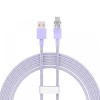 Baseus Cable Explorer Smart Temperature USB-A to Type-C 5A 100W 2m, Purple
