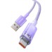 Baseus Cable Explorer Smart Temperature USB-A to Type-C 5A 100W 2m, Purple