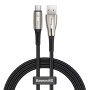 Baseus Cable USB to Type-C Water Drop-Shaped 6A 66W 1m, Black