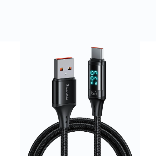 Mcdodo Cable USB to Type-C Digital HD 100W 6A 1.2m, Black