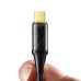 Mcdodo Cable Type-C to Type-C PD Transparent Amber 100W 5A 1.2m, Black