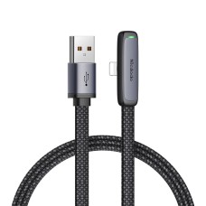 Mcdodo Cable Zebra Series 90 Degree USB-A to Lightning 3A 1.8m, Black