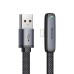 Mcdodo Cable Zebra Series 90 Degree USB-A to Lightning 3A 1.8m, Black