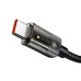Mcdodo Cable Auto Power off Transparent USB-A to Type-C 6A 100W 1.2m, Black