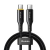 Mcdodo Cable Nest Series Auto Power Off Type-C to Type-C 5A 100W 1.2m, Black Mcdodo Cable Nest Series Auto Power Off Type-C to Type-C 5A 100W 1.2m, Black