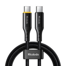 Mcdodo Cable Nest Series Auto Power Off Type-C to Type-C 5A 100W 1.2m, Black