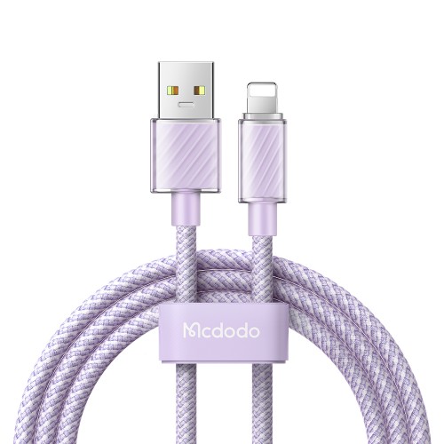 Mcdodo Cable Dichromatic Series USB-A to Lightning 3A 1.2m, Purple