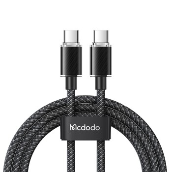 Mcdodo Cable Dichromatic Series Type-C to Type-C 5A 100W 1.2m, Black