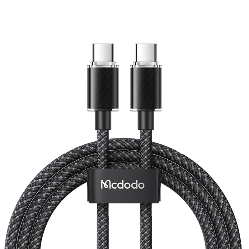Mcdodo Cable Dichromatic Series Type-C to Type-C 5A 100W 1.2m, Black