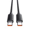 Mcdodo Cable Dichromatic Series Type-C to Type-C 5A 100W 1.2m, Black