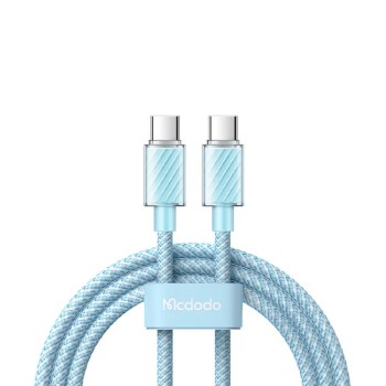 Mcdodo Cable Dichromatic Series Type-C to Type-C 5A 100W 1.2m, Blue