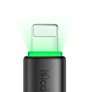 Mcdodo Cable Alpha Series USB-A to Lightning with LED 2A 1.2m, Black
