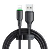 Mcdodo Cable Alpha Series USB-A to Lightning with LED 2A 1.2m, Black
