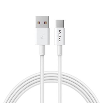 Mcdodo Cable Element Series USB-A to Type-C 5A 100W QC4.0, White