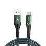 Mcdodo Cable Magnificence Series USB-A to Lightning with Switching LED 1.2m 2.0A, Green