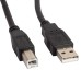 Cable USB AM-BM 1m LANBERG Black