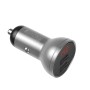 Baseus Car Charger 2xUSB Fast Charge 24W, Grey