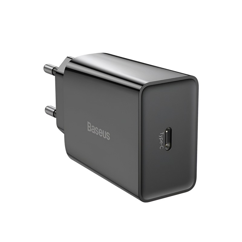 Baseus Wall Charger Speed Mini 1C 1*Type-C 20W, Black