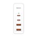 Baseus Wall Charger GaN2 Pro 2*USB-A+2*Type-C 100W, White