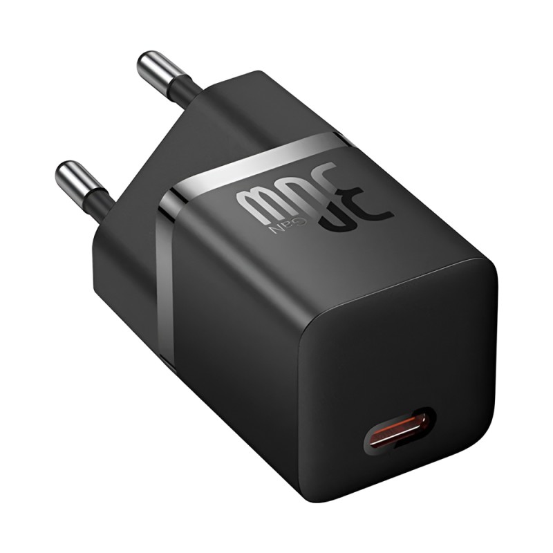 Baseus Wall Charger GaN5 Mini 1C 1*Type-C 30W, Black