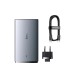 Baseus Wall Charger GaN5 Pro Ultra Slim 1*USB-A+1*Type-C 65W with Cable Type-C to Type-C 100W 1m, Gray