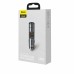Baseus FM Modulator BT V5.0 with Car Charger Energy Column 1*USB-A 3.0 QC3 + 1*USB--A 2.0, 18W, Dark Grey