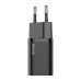 Baseus Super Si Quick Charger 1xType-C 30W EU, Black
