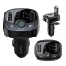 Baseus FM Modulator with Car Charger S-09A, Black