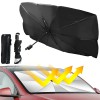 Compact Car Use Umbrella Sunshade for Car 79x140cm, Black