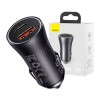 Baseus Car Charger Golden Contactor Max 1*USB-A+1*Type-C 60W, Grey