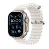 Watch Ultra 2, 49mm, Titanium (White Ocean Strap Orange) (Replica)