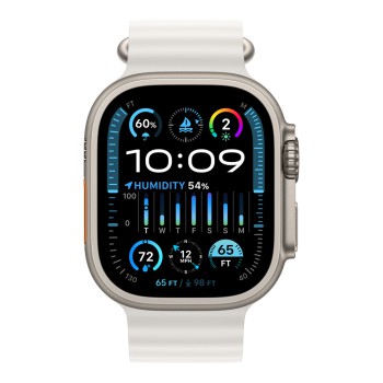 Watch Ultra 2, 49mm, Titanium (White Ocean Strap Orange) (Replica)